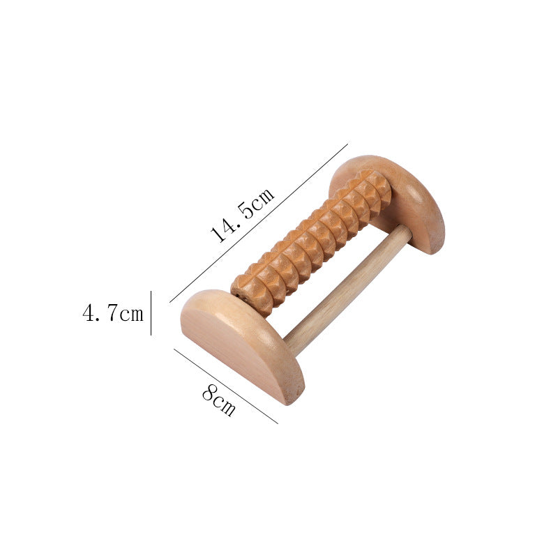 Wooden Foot Massager Roller | Acupuncture Point Relief