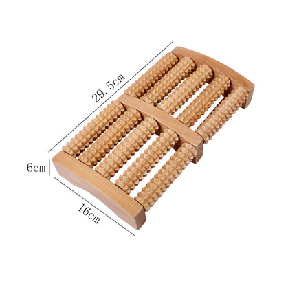 Wooden Foot Massager Roller | Acupuncture Point Relief