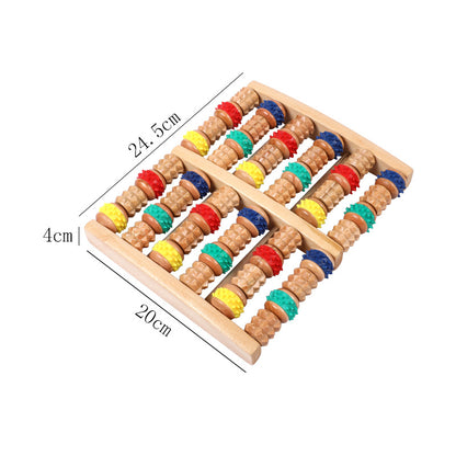 Wooden Foot Massager Roller | Acupuncture Point Relief