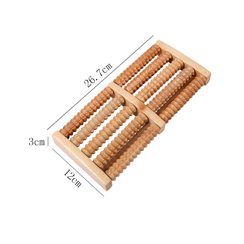 Wooden Foot Massager Roller | Acupuncture Point Relief