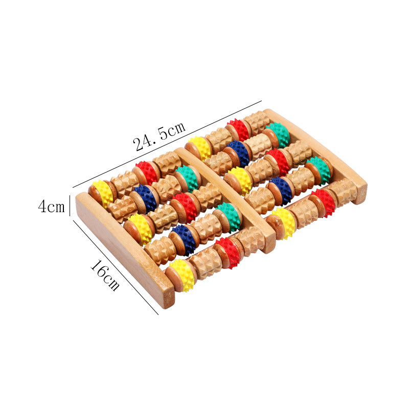 Wooden Foot Massager Roller | Acupuncture Point Relief