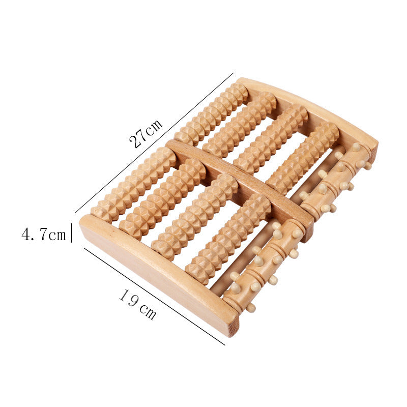 Wooden Foot Massager Roller | Acupuncture Point Relief