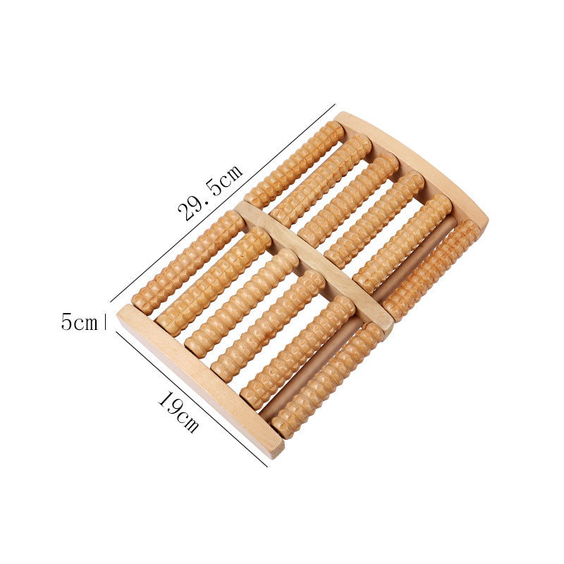 Wooden Foot Massager Roller | Acupuncture Point Relief